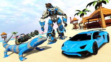 Robot Car Permainan Robot Game Plakat