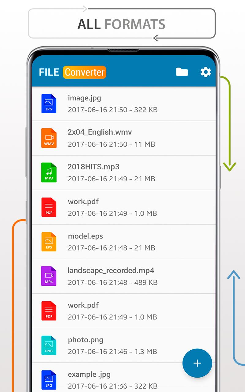 All Files Converter - PDF, DOC, JPG, GIF, MP3, AVI for Android - APK  Download
