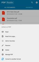 Lecteur PDF 2019 - Lecteur de PDF rapide et facile capture d'écran 2