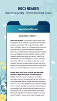 Word Reader: Docx Viewer & Docx, Excel, PDF Reader تصوير الشاشة 4