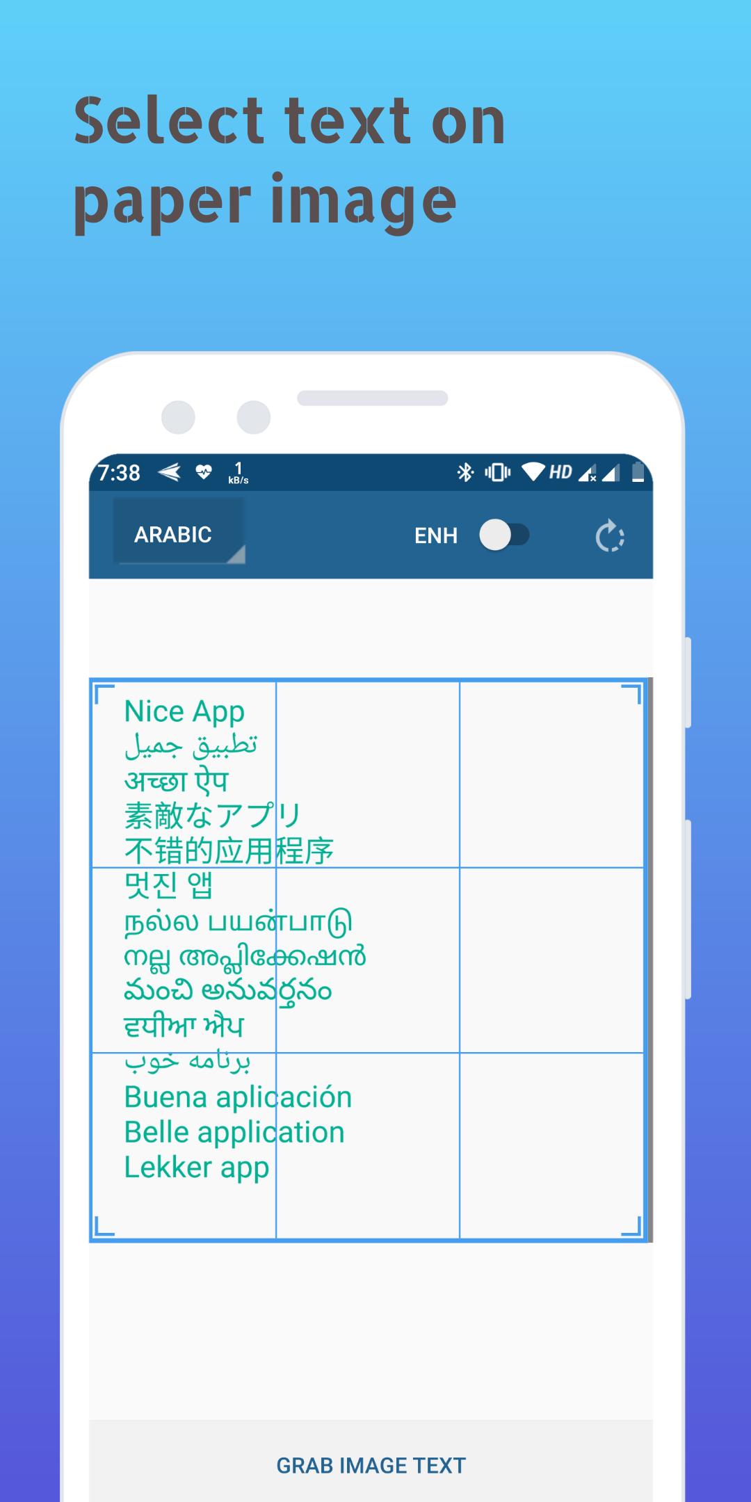 how to scan text to translate