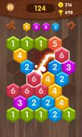 Jeu de Hexa Puzzle Cell Affiche