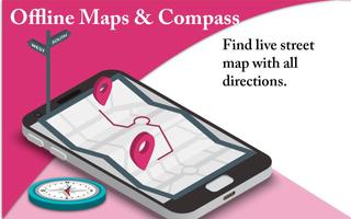 Voice GPS Directions, World ma poster