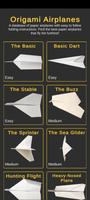 Avion en papier origami Affiche