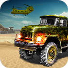 Offroad Army Truck fahren Zeichen