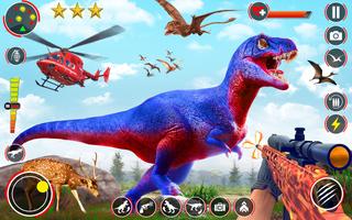 Dino Hunter 3D Hunting Games Affiche