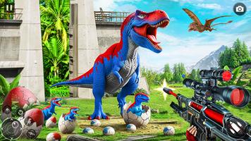 Dino Family 3D Hunting Games الملصق