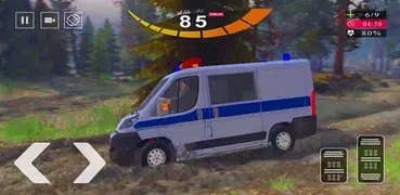 Police Van Gangster Chase Game