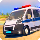 Police Van Gangster Chase Game آئیکن