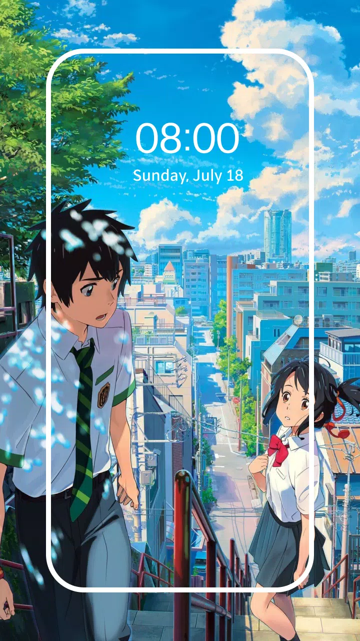 Live wallpaper Kimi no Na wa your name is / interface personalization