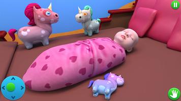 Pregnant Mother Family Game 3D screenshot 1