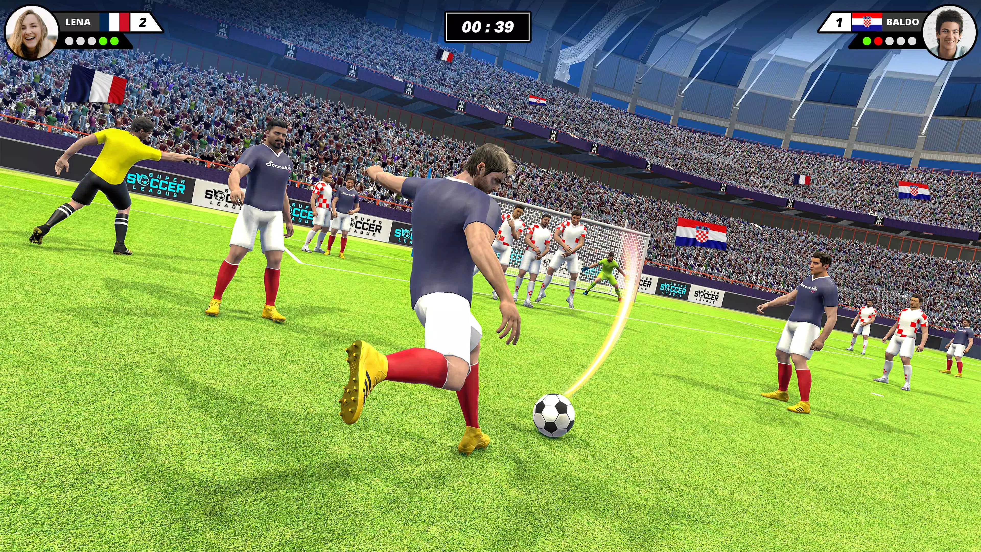 Football Soccer League World Championship 2023: Dream League Soccer  WorldCup Football Super Star Hero Crazy Quarterback Rush Striker Kick Score  2023