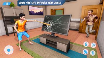 Feliz Vida Familiar Virtual 3D imagem de tela 2