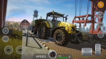 Traktor-Fahrsimulator-Spiel Plakat