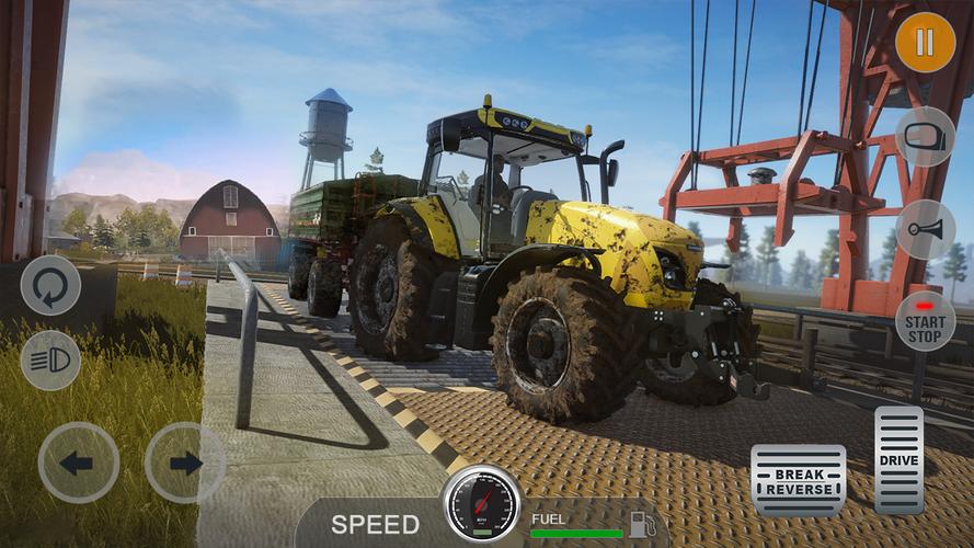 jogando farmer sim 2018 jogo de trator, caminhão e fazenda plantação 