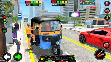 City Tuk Tuk Auto Rikshaw Game capture d'écran 2