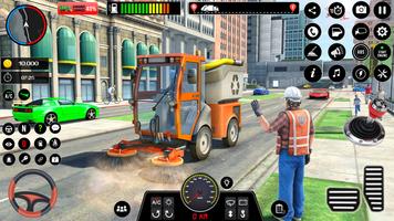 쓰레기 트럭 운전 게임 3D 스크린샷 1