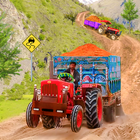 Farming Tractor Trolley Game ícone