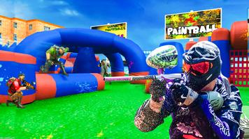 Paintball Shooting Game Affiche
