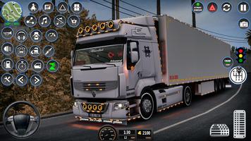 chauffeur de camion euro sim Affiche
