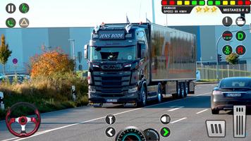 Euro Cargo Camion Transport 3d Affiche
