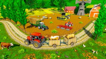 Tractor Trolley Farming Game скриншот 2