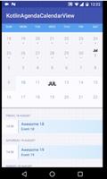 Kotlin-Agenda CalendarView capture d'écran 1