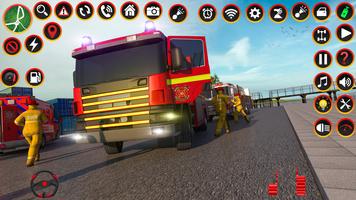 911 Secours Feu Camion 3D Jeux capture d'écran 2