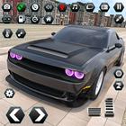 Simulador de coche extremo 3d icono