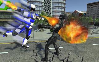 Poster Super Speed Police Robot War: Mechs City Battle