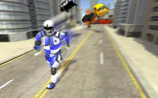 Super Speed Police Robot War: Mechs City Battle تصوير الشاشة 2