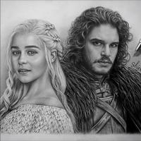 Wie zeichnet man Game of Thrones Charaktere Plakat