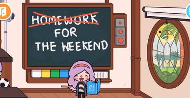 Toca School Runtine Boca Image الملصق