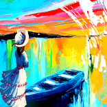 Oil Painting Art : Coloring Book & Color By Number