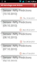 Sensex Nifty Astrology capture d'écran 1