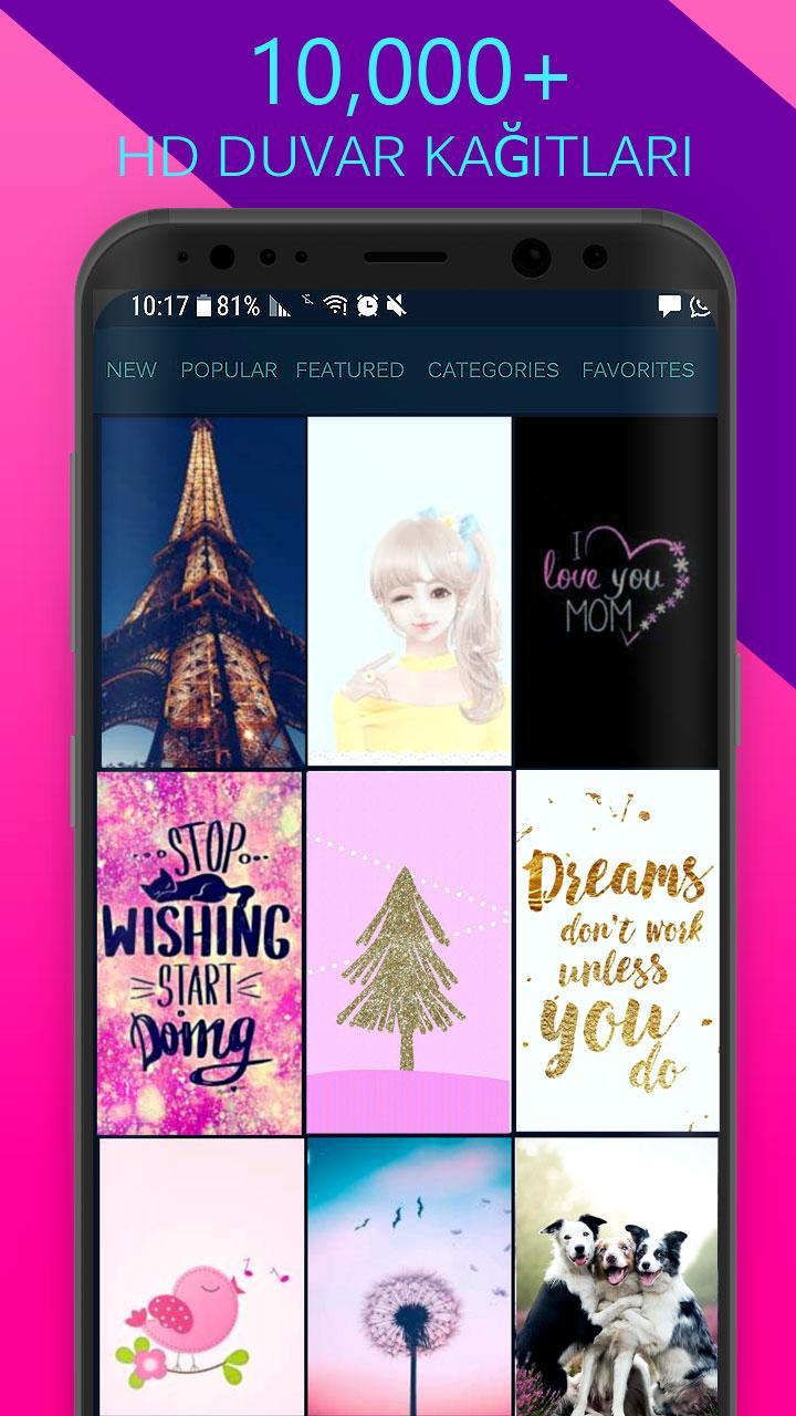 Android için kızlar için duvar kağıtları ve arka plan APK�yı İndir