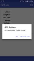 GPS information, where is my location? Affiche