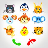 Crianças telefone bebê animais ícone