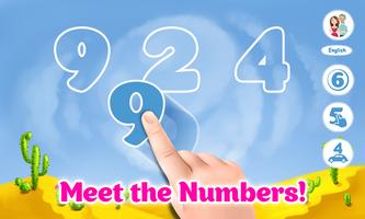 Learning numbers for kids - kids number games! 👶 پوسٹر