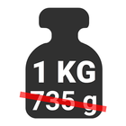 Price Unshrinker: cost per 1kg biểu tượng