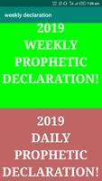 weekly declaration Cartaz