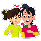 Couple Story Stickers Packs - WAStickerApps icône