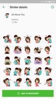 Couple Story Stickers Packs - WAStickerApps capture d'écran 1