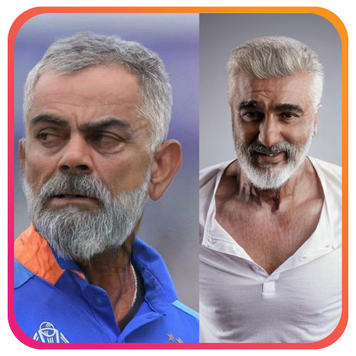 Old Age Face Changer With Beard Look