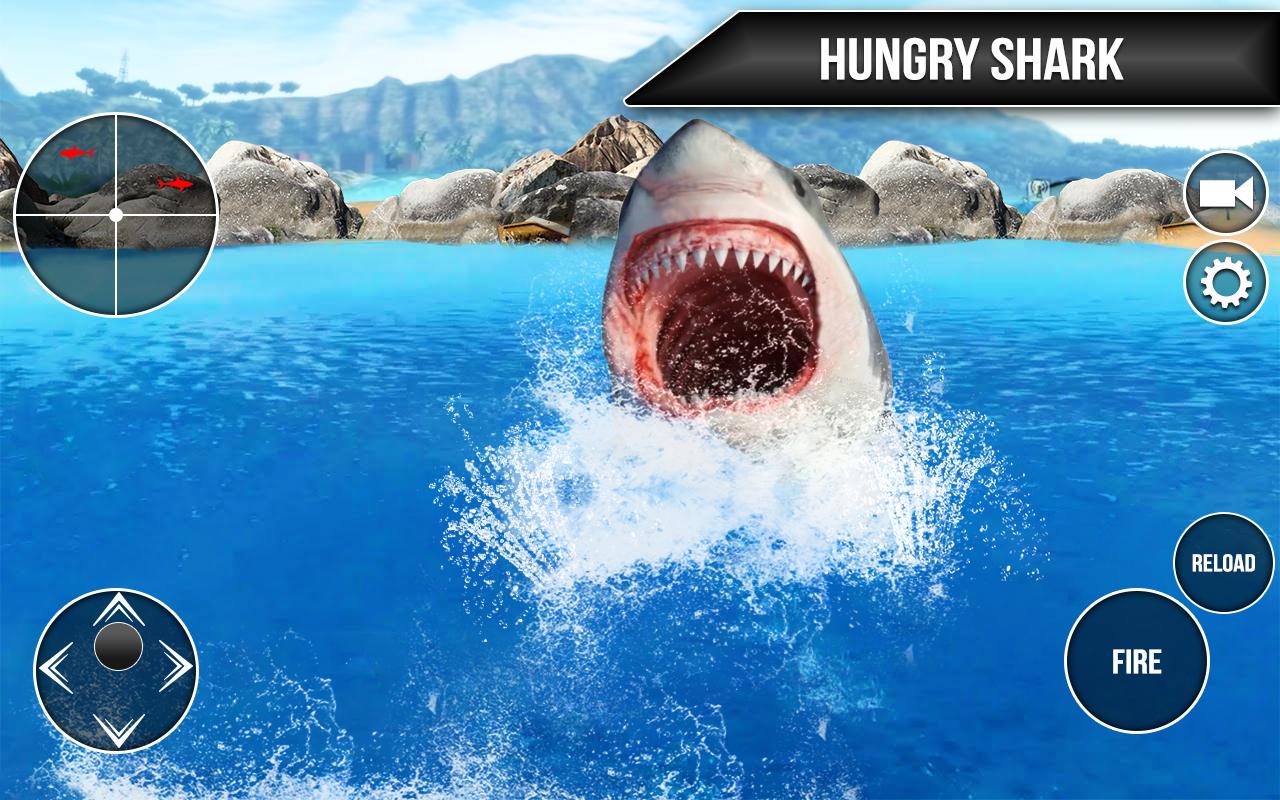 Android 用の 野生のサメの魚狩りゲーム Apk をダウンロード
