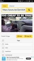 Get Tags of Video or Channel b تصوير الشاشة 1