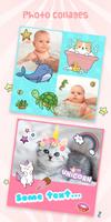 Kawaii Photo Editor Stickers ภาพหน้าจอ 1