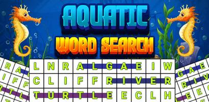 Aquatic Word Search poster