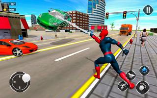 Super Spider Rope Hero Fight Miami Crime City captura de pantalla 1