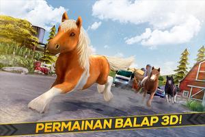 Game Balap Kuda 2021 Hewan 3D poster